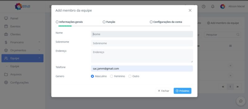 Sistema em PHP - Gerente de Projetos, CRM, Financeiro, Orçamentos, Pagamentos e Gerenciamento de Arquivos - Image 11