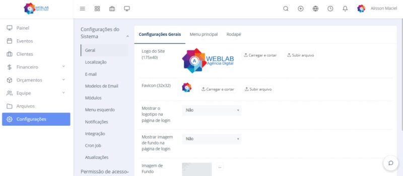 Sistema em PHP - Gerente de Projetos, CRM, Financeiro, Orçamentos, Pagamentos e Gerenciamento de Arquivos - Image 13