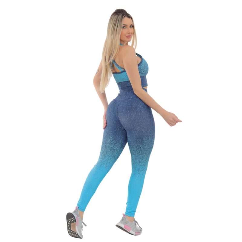 Conjunto Degradê Academia Fitness Legging Cintura Alta e Bojo Conjunto Feminino Oferta - Image 4