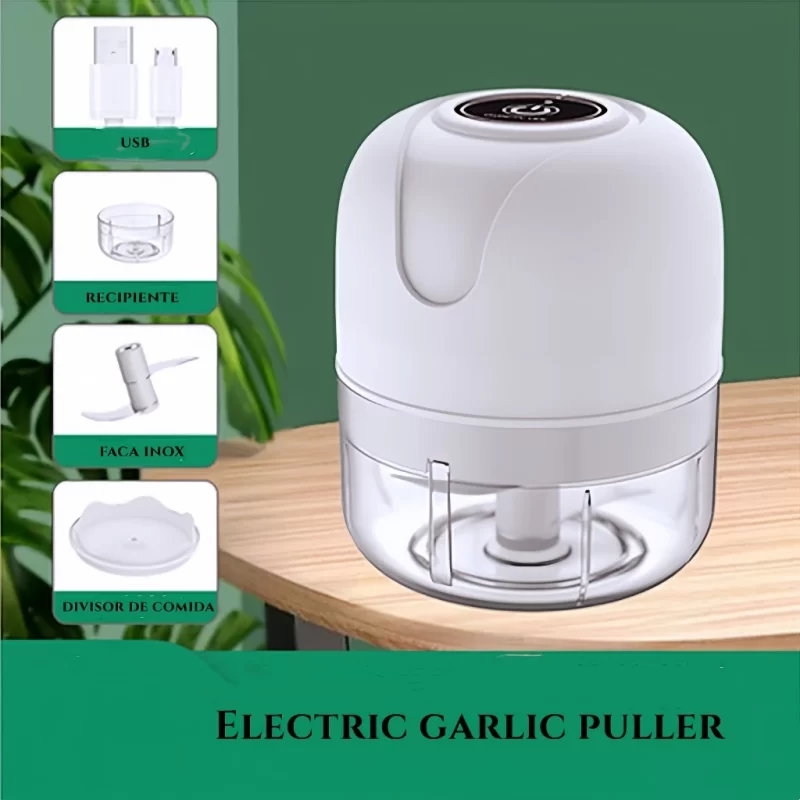 Mini Processador Triturador Sem Fio Elétrico 250ML De Alimentos Para Legumes Alho Gengibre - Image 4