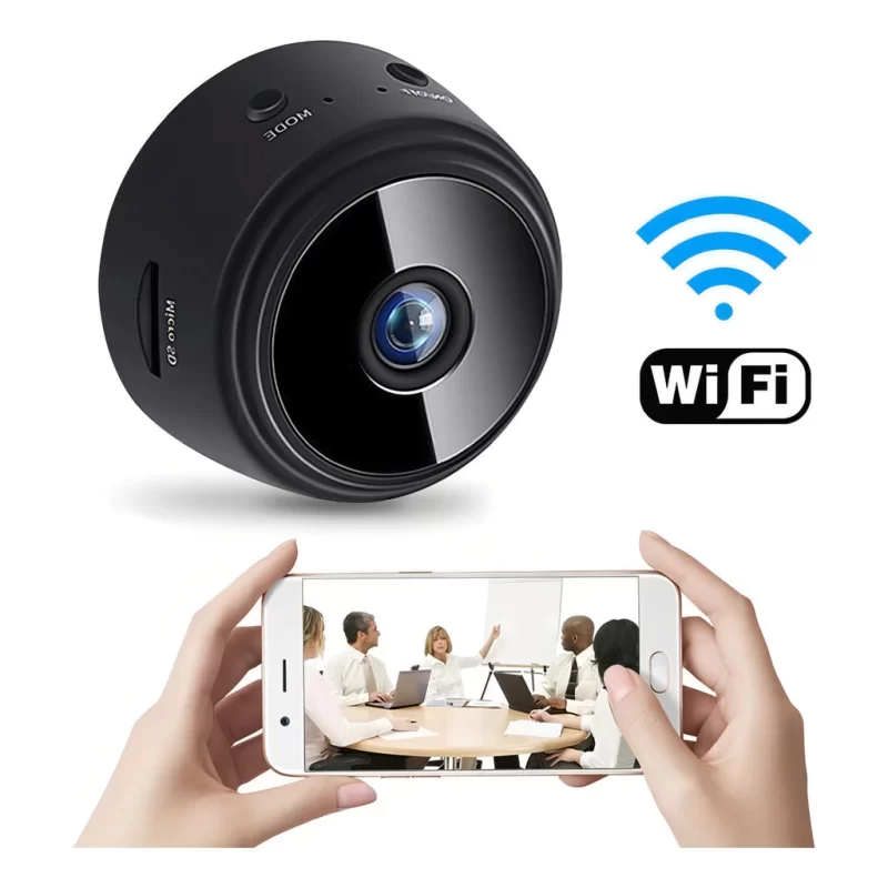 Mini Câmera Espiã Grava Vídeo Faz Foto Escuta Áudio C/ App wifi wireless camera gravação - Image 6