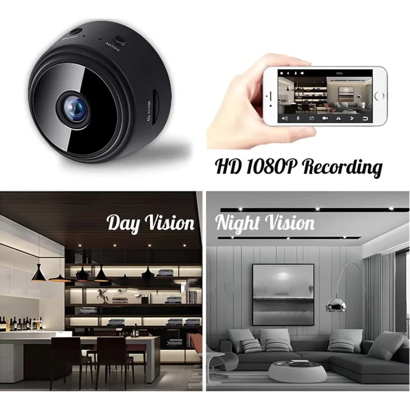 Mini Câmera Espiã Grava Vídeo Faz Foto Escuta Áudio C/ App wifi wireless camera gravação - Image 8
